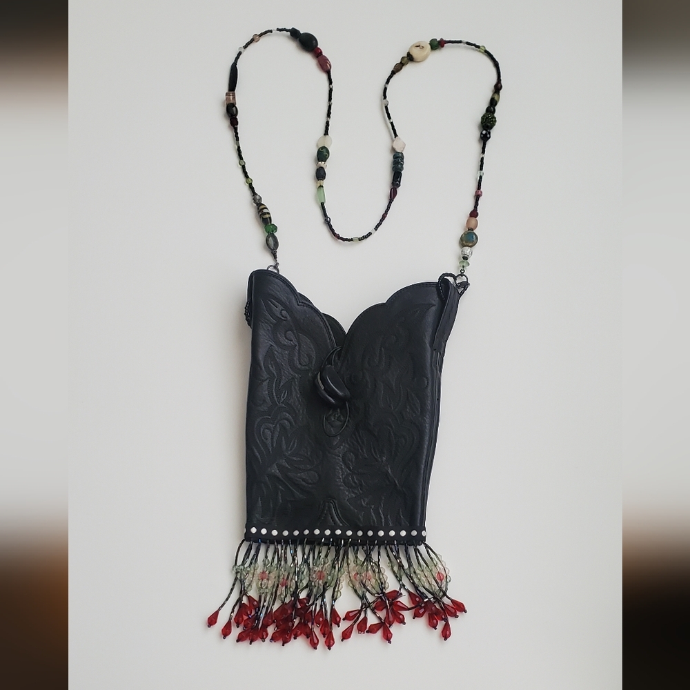 Vintage Ariat one of kind fringe cross body bag